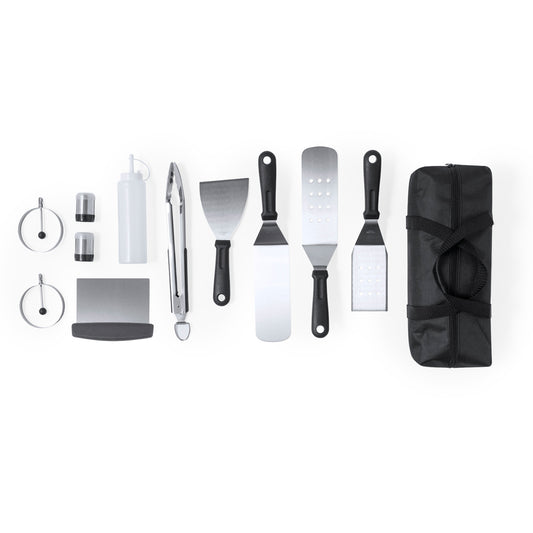 Conjunto Barbecue Raiken em Aço Inox com 11 Peças