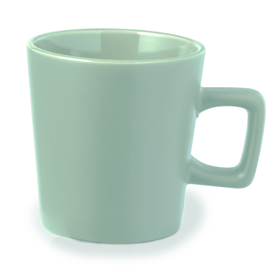 Caneca Cerâmica Maiba 300ml com Asa Quadrada
