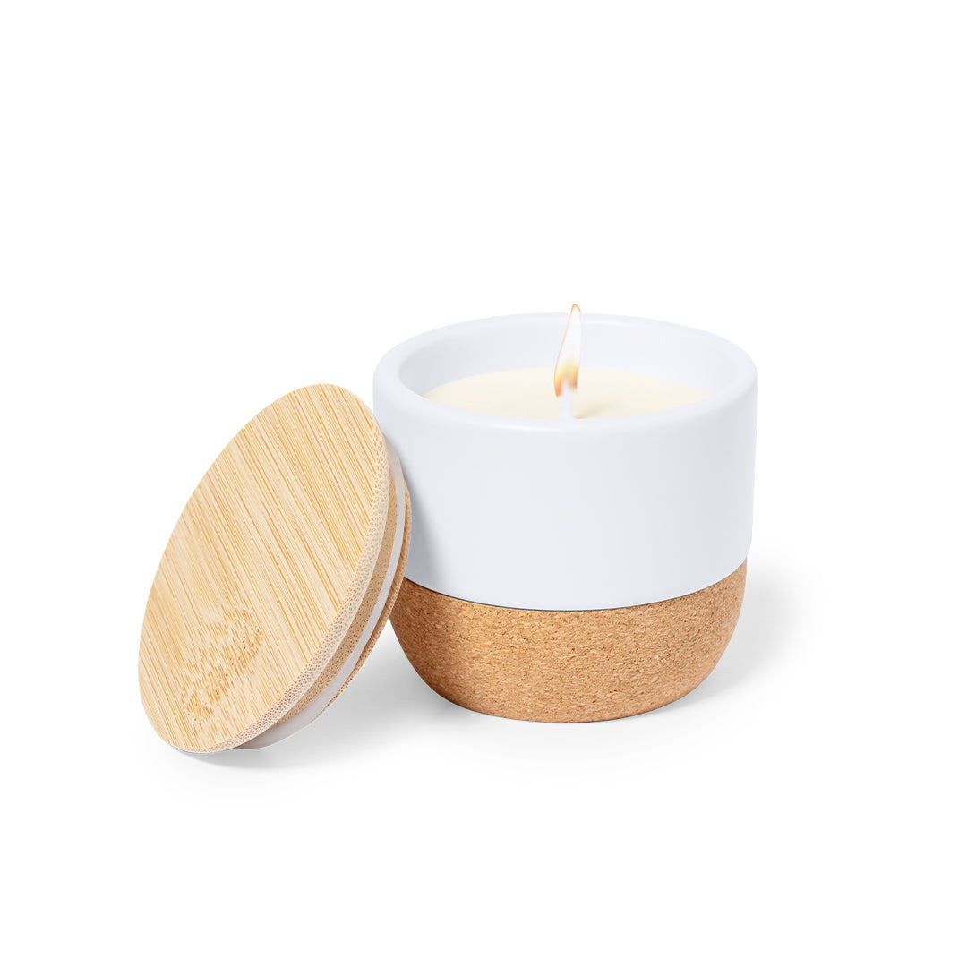 Vela Aromática Lavolia com Perfume Lino e Design Elegante