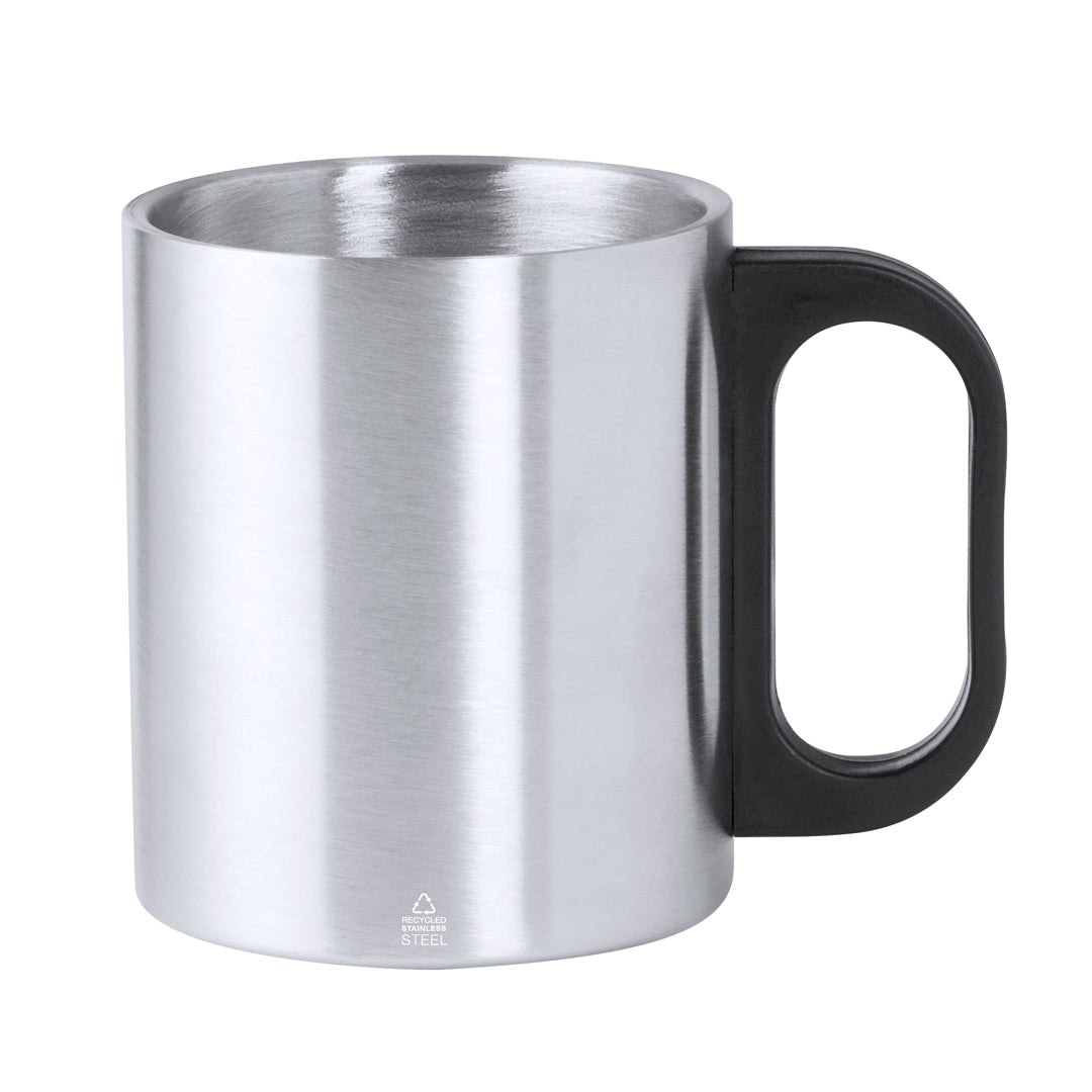 Caneca em Aço Inoxidável Reciclado 300 ml