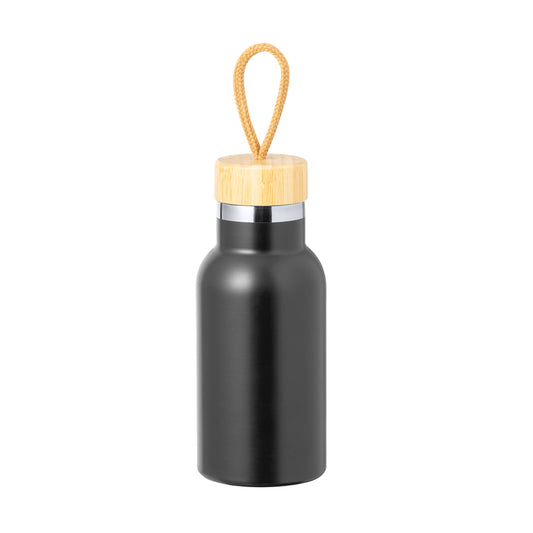 Bidão Térmico Flazer 350ml em Aço Inox com Tampa de Bambu