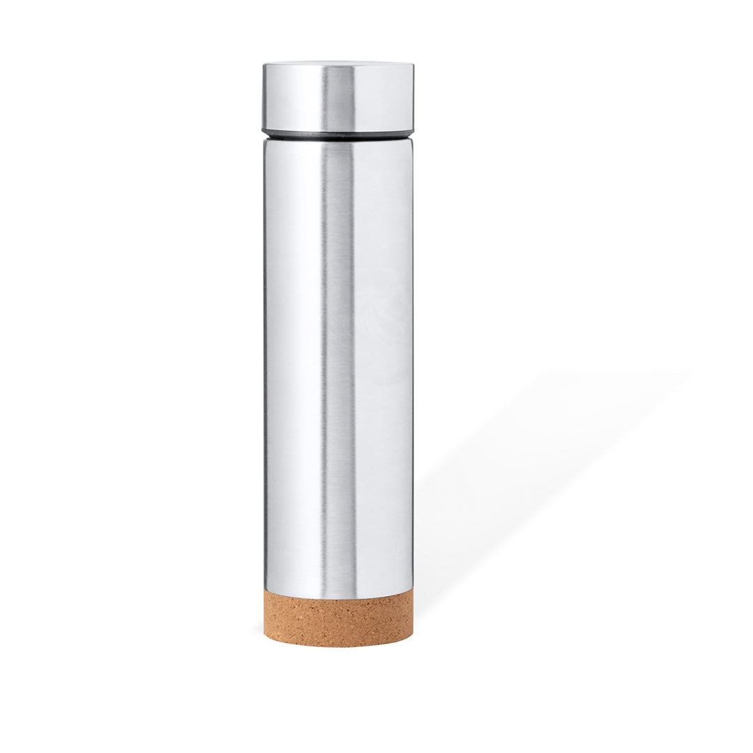 Termo Dantek 470ml Inox com Infusor e Base em Cortiça