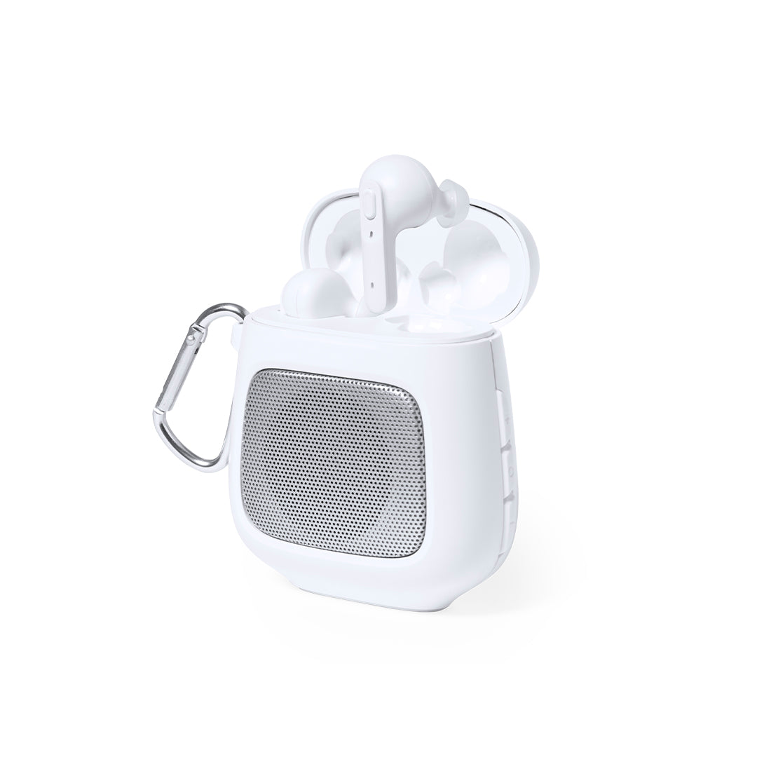 Auriculares e Altavoz Bluetooth 5.0 Boxy Branco