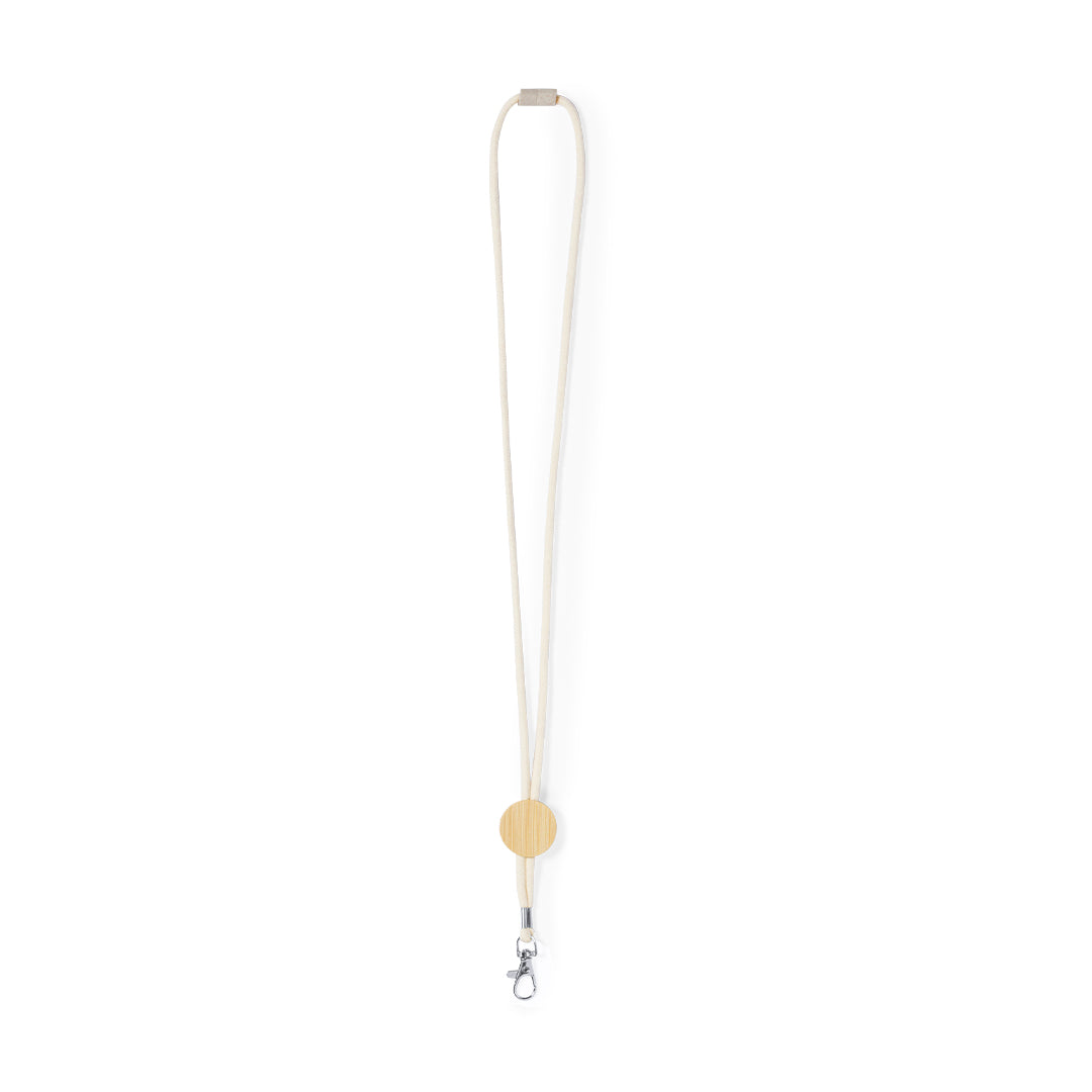 Lanyard em Algodão e Bambu Sustentável
