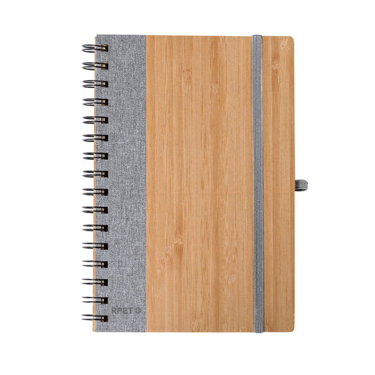Libreta Gasmon em Bambu com 80 Folhas Recicladas