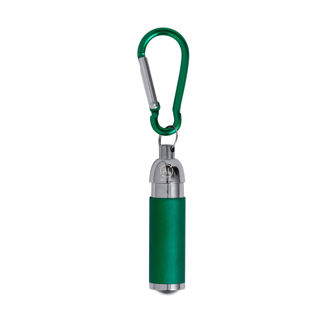 Llavero Linterna em Alumínio Reciclado Colorido