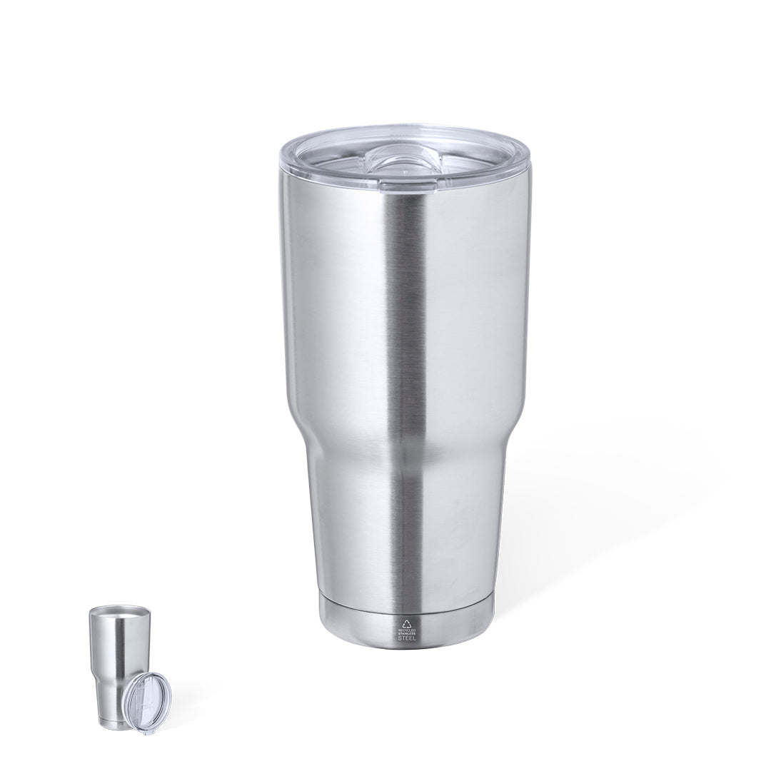 Vaso Térmico em Aço Inoxidável Reciclado 800ml