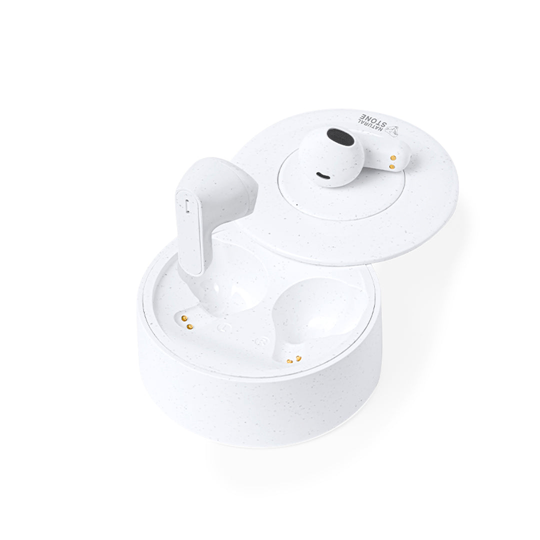 Auriculares Bluetooth 5.3 com Pedra Natural