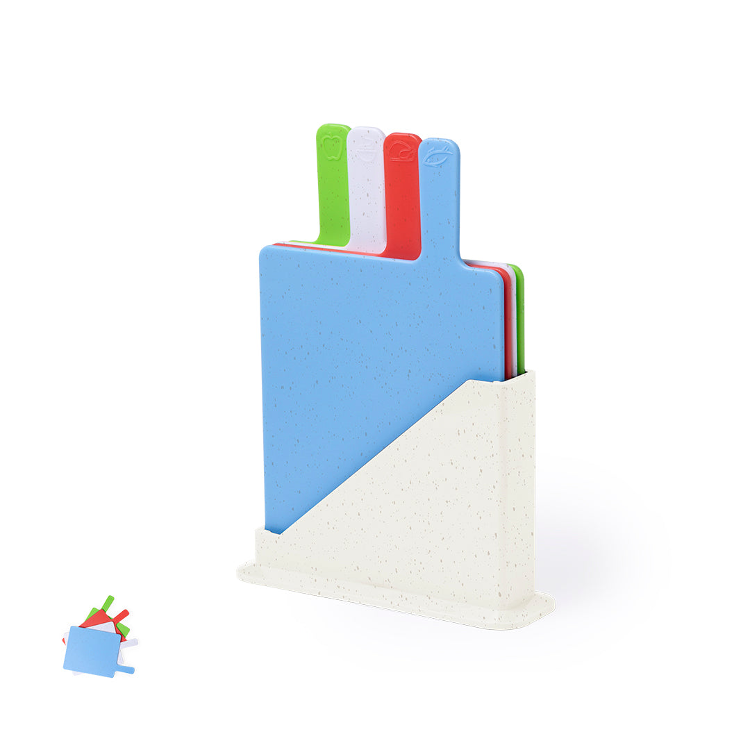 Conjunto de Tábuas Coloridas com Suporte Prático