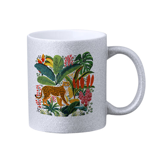 Caneca 'Robleda' 350 ml com efeito purpurina