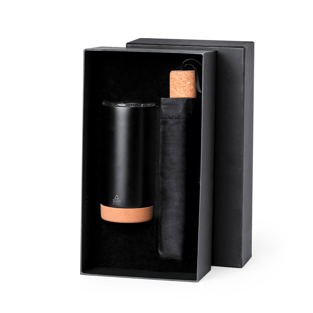 Set Premium Neolux com Vaso Térmico e Guarda-Chuva