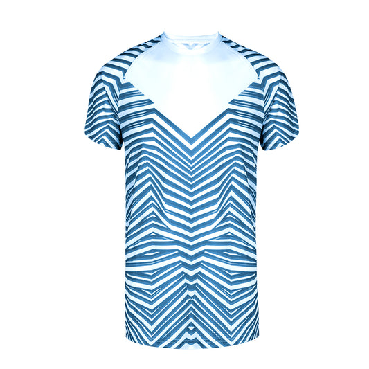 Camiseta Técnica Respirável com Estampado Moderno