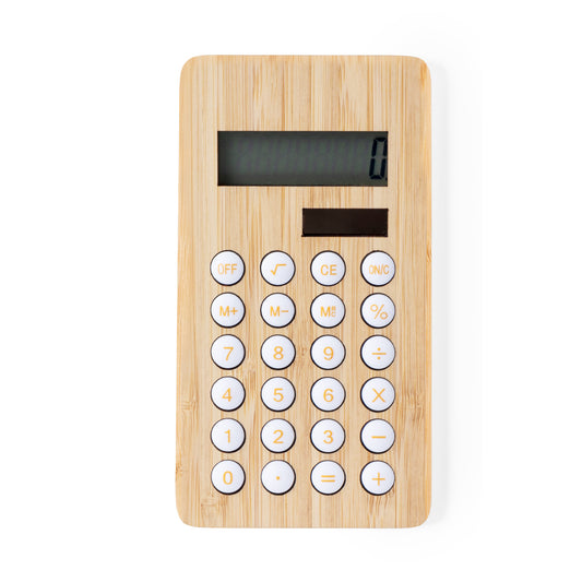 Calculadora Solar em Bambu Ecológica e Compacta