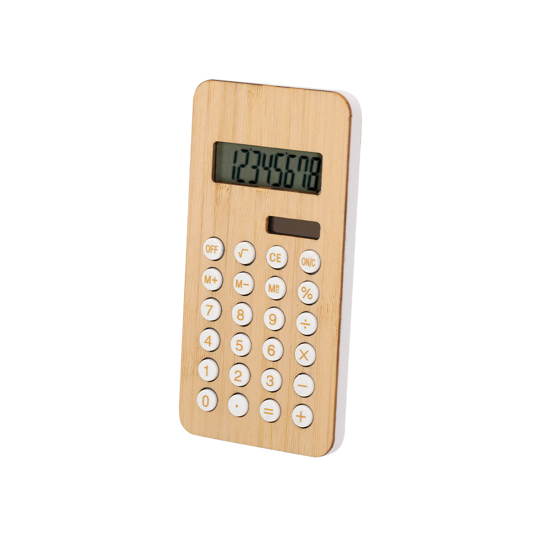 Calculadora Solar em Bambu Ecológica e Compacta