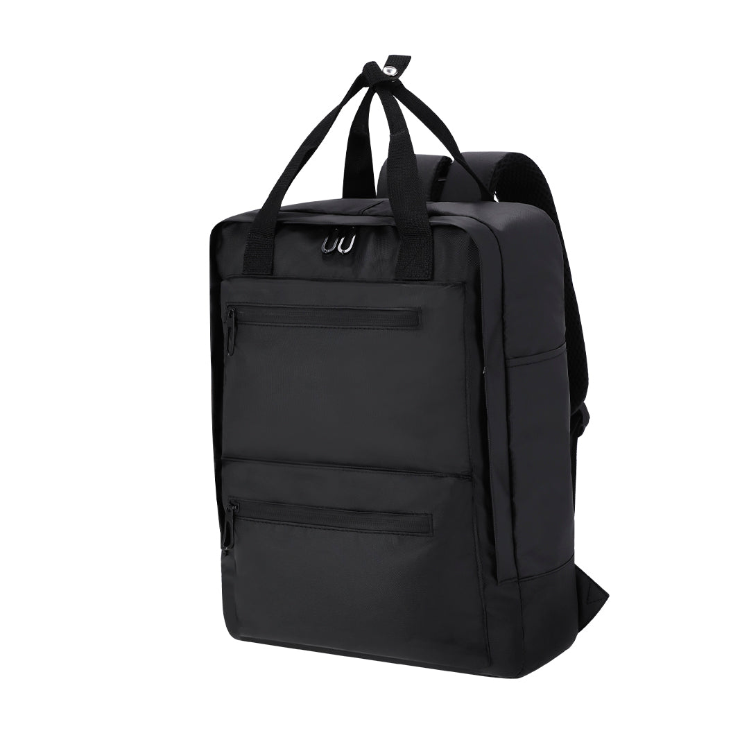Mochila Flipex em PU Resistente com Bolsos Funcionais