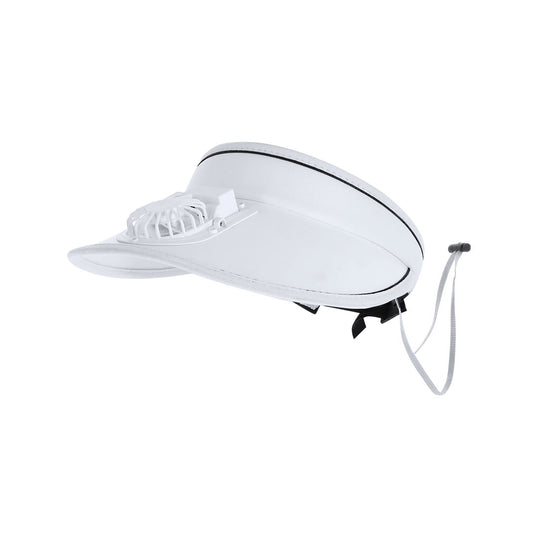 Visera com Ventoinha Recarrregável e Ajustável