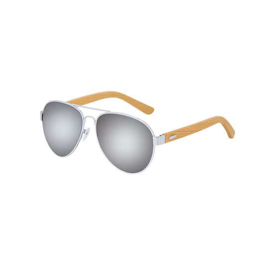 Óculos de Sol com Proteção UV400 e Varas de Bambu