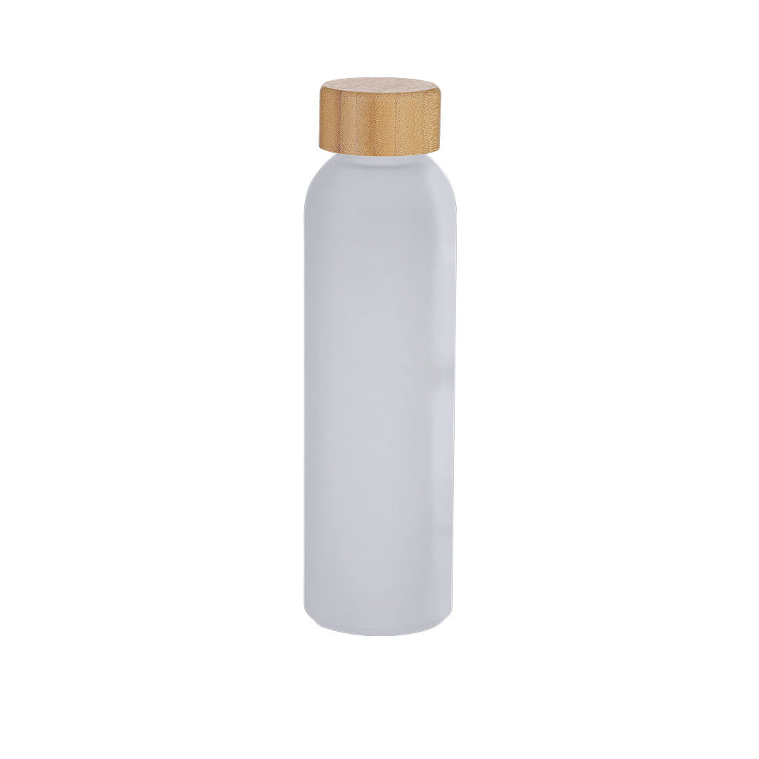 Bidão Tistak em Vidro Reciclado 500 ml com Tampa Bambu