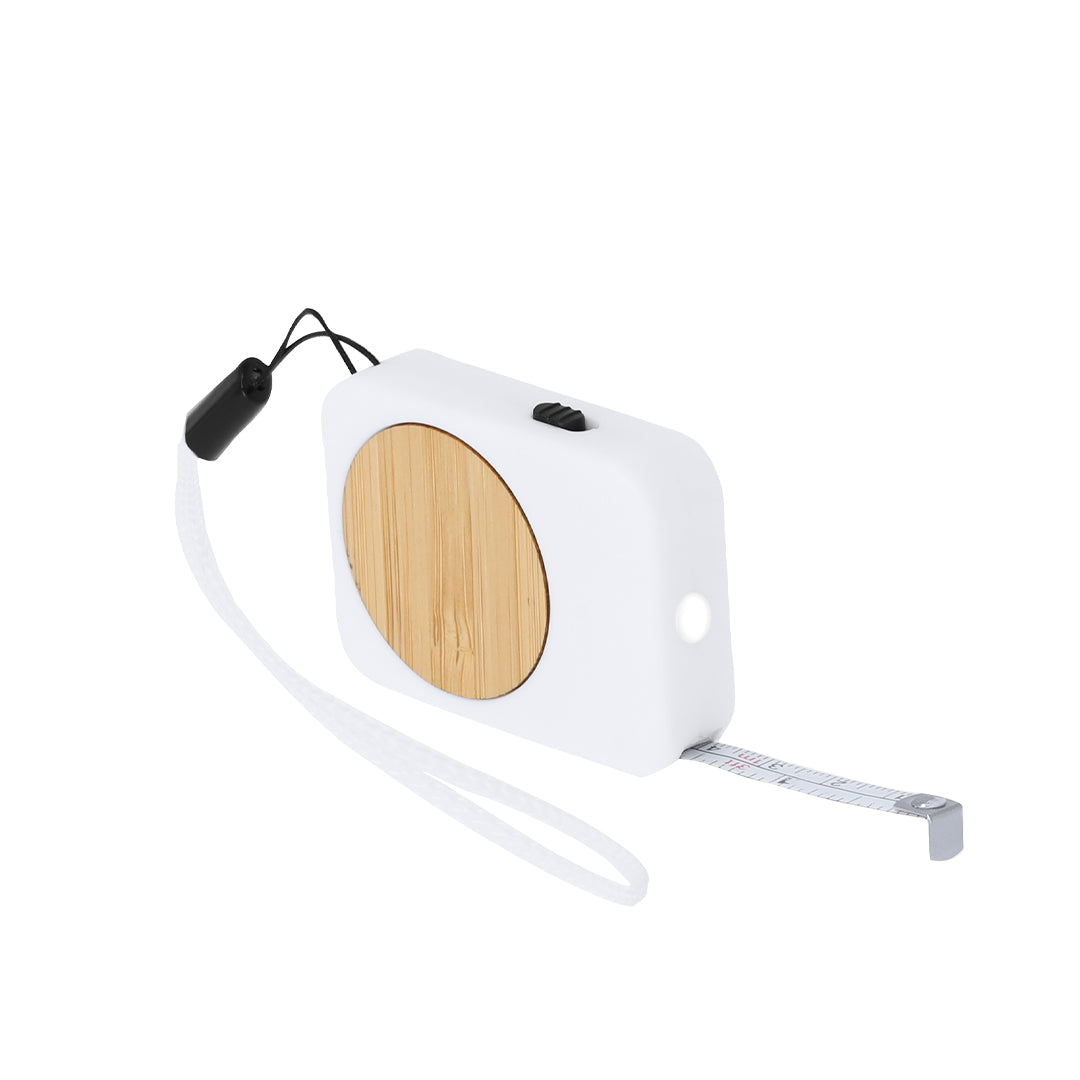 Flexómetro Neuver 1m em Bambu com Luz LED