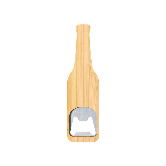 Abridor de Garrafas em Bambu e Metal Elegante