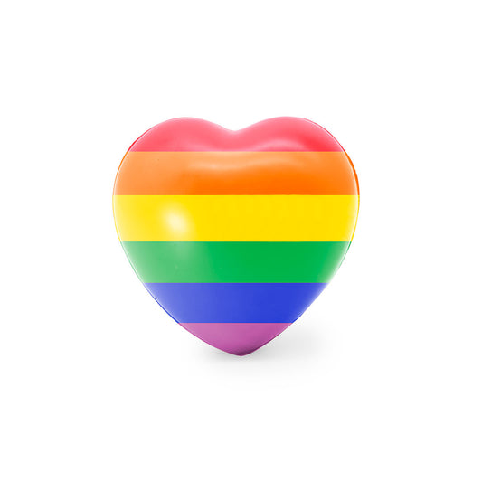 Antiestresse Coração Rainbow com Acolchoado Brilhante