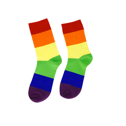 Meias Rainbow em Poliéster Elástico Confortáveis