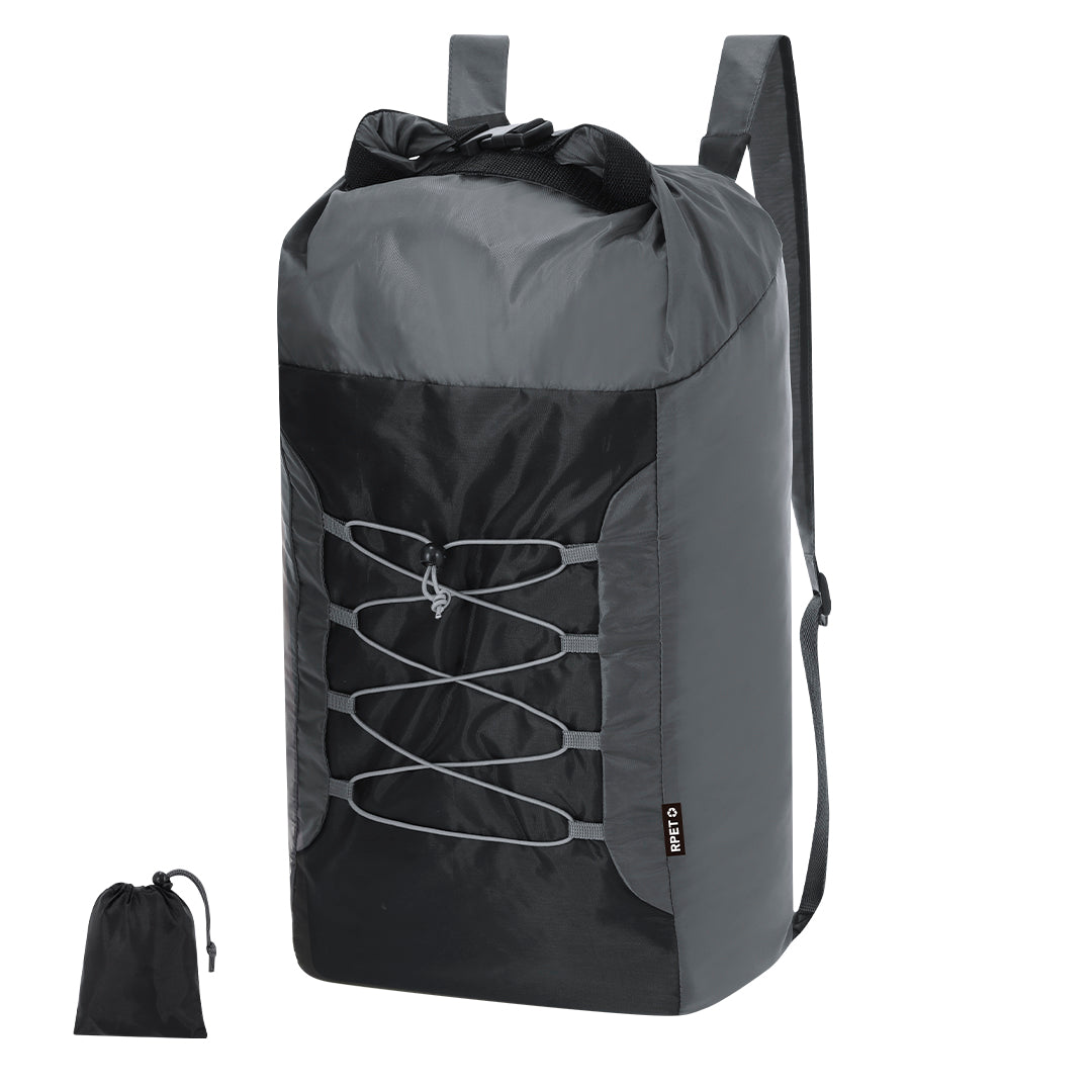 Mochila Plegável em RPET Resistente e Sustentável