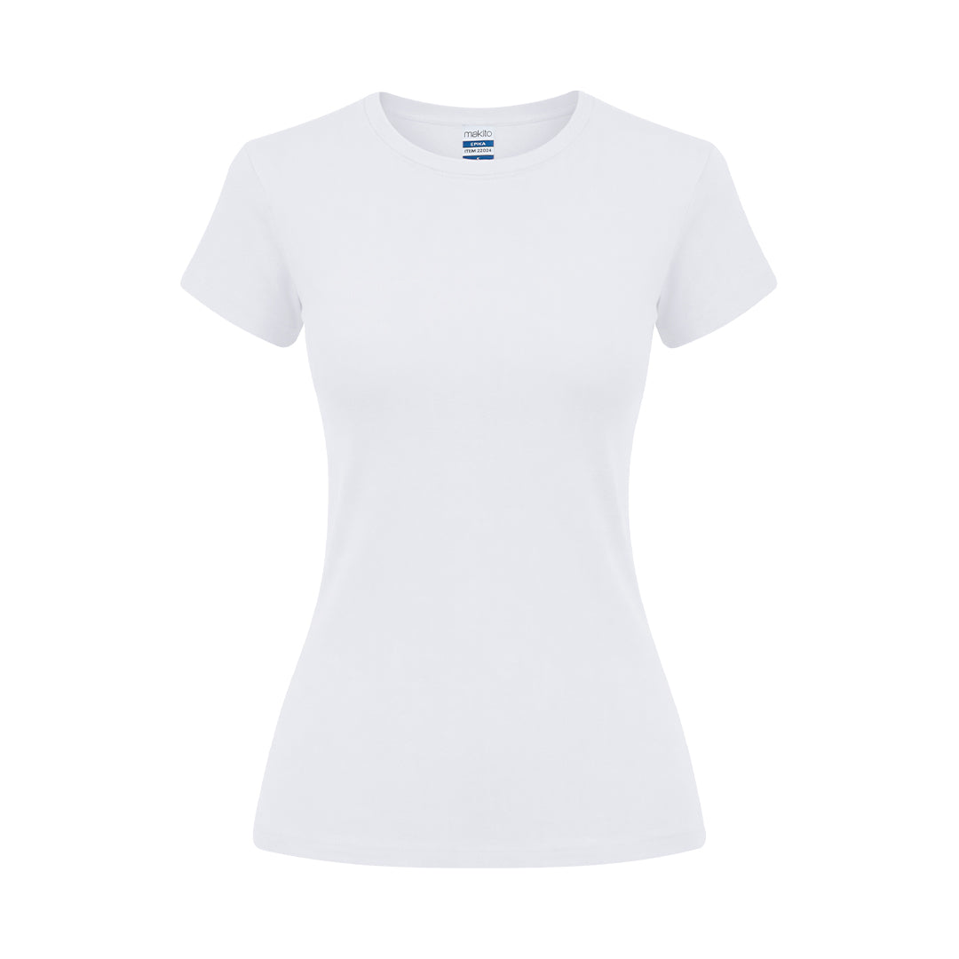Camiseta Feminina Epika Branca em Algodão Suave