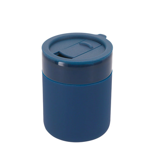 Vaso em Cerâmica com Tampa Hermética e Funda de Silicone