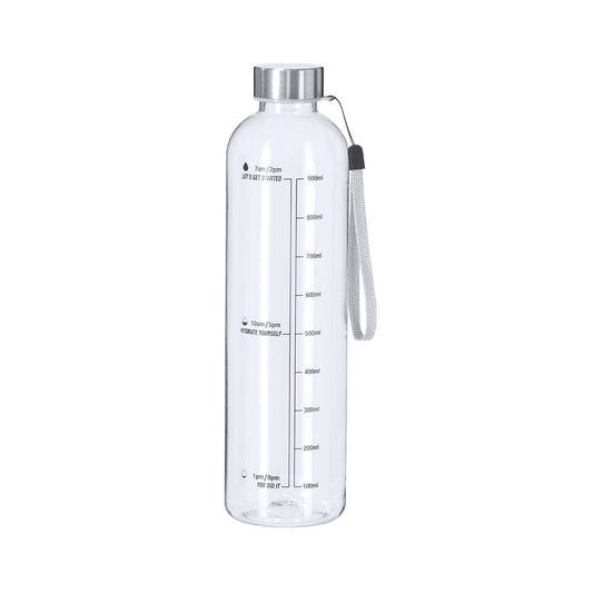 Bidão Itear 1L Transparente com Indicador e Aço Inox