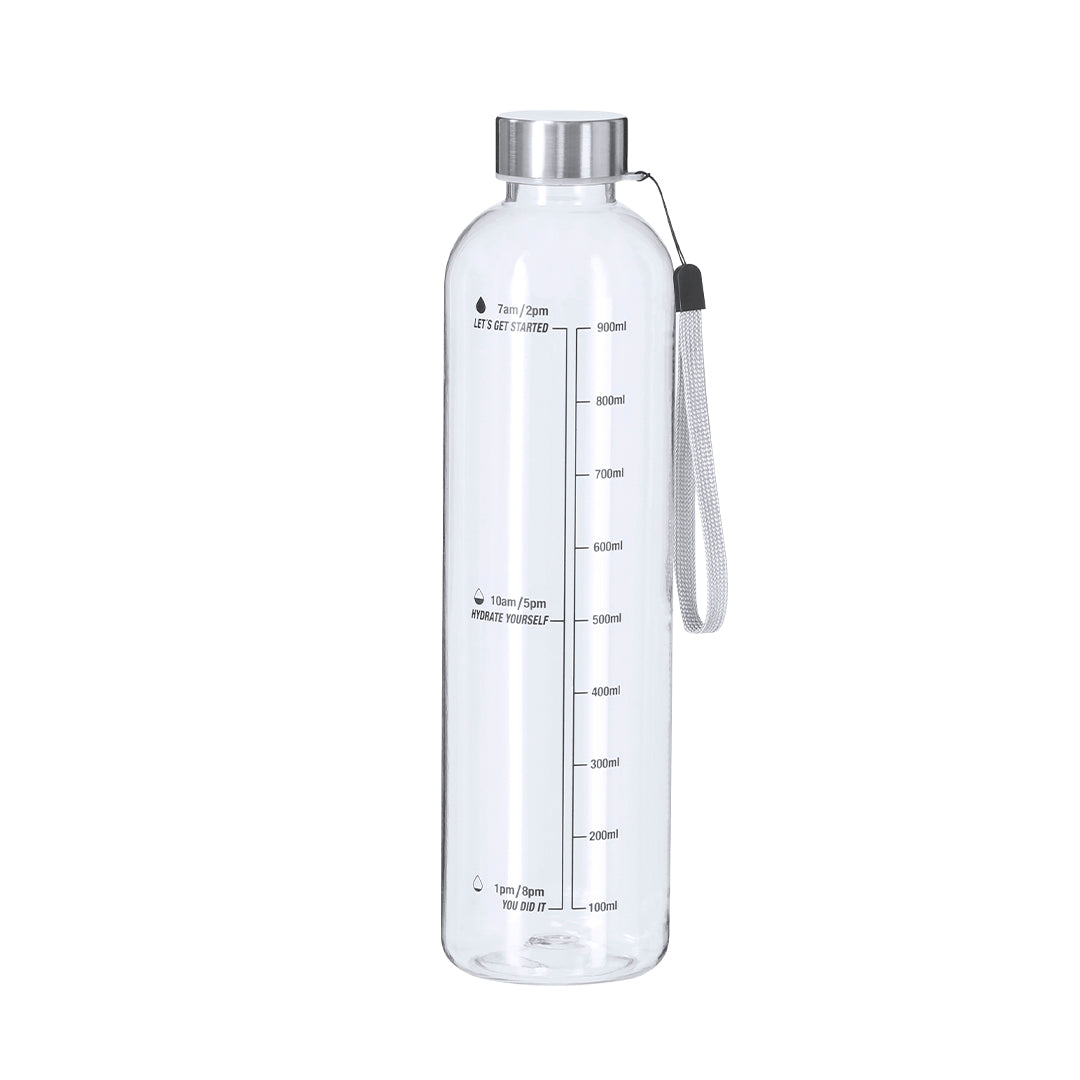 Bidão Itear 1L Transparente com Indicador e Aço Inox