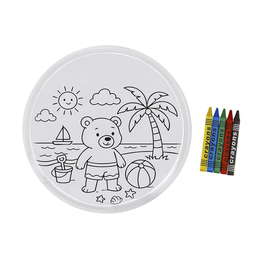 Zerbut Frisbee com Ceras para Colorir - Conjunto Divertido