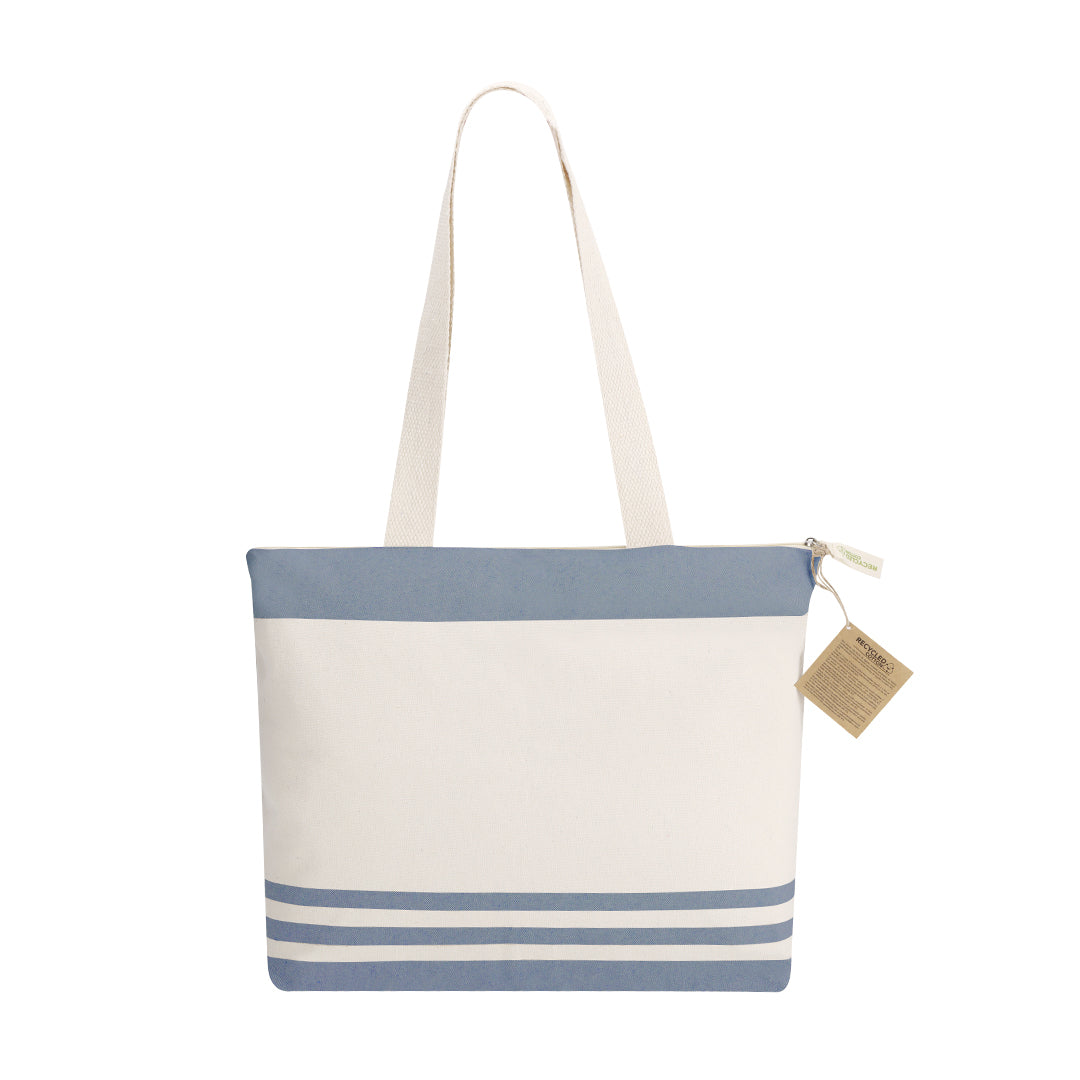 Bolsa Tanor em Algodão Reciclado com Design Listrado