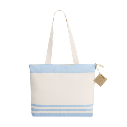 Bolsa Tanor em Algodão Reciclado com Design Listrado