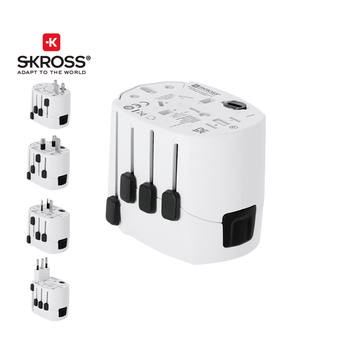 Adaptador de Viagem Universal PRO 3-POLE Compacto