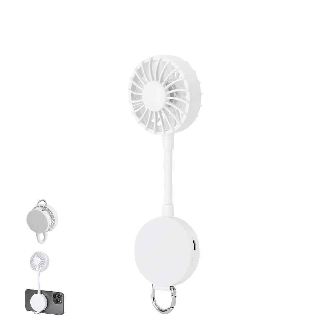 Ventilador Portátil 360° com Suporte Ajustável