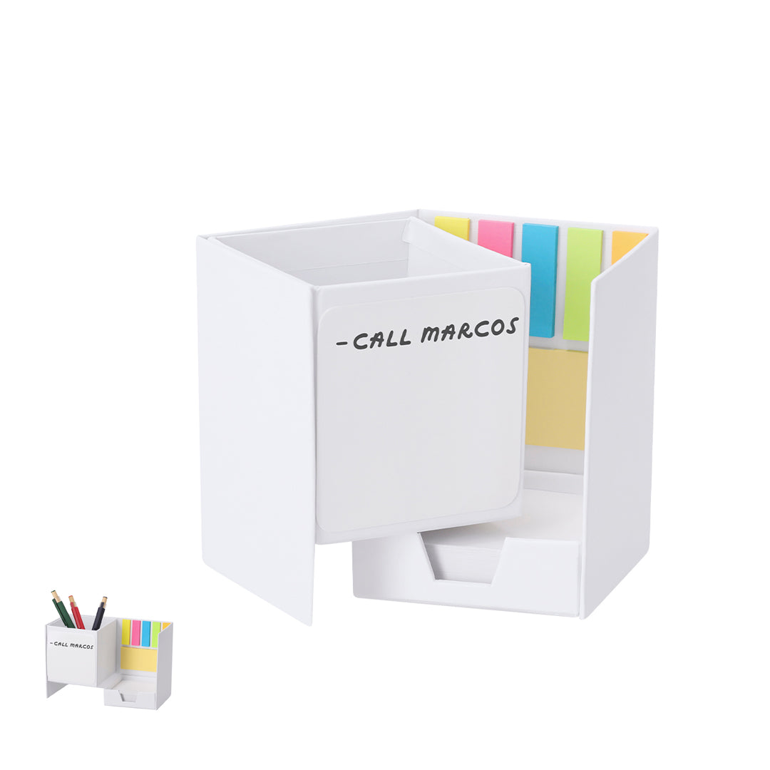 Bloco de Notas com Porta-canetas e Quadro Negro