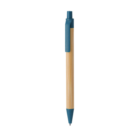 Caneta Nilor em Bambu e Cânhamo com Tinta Azul