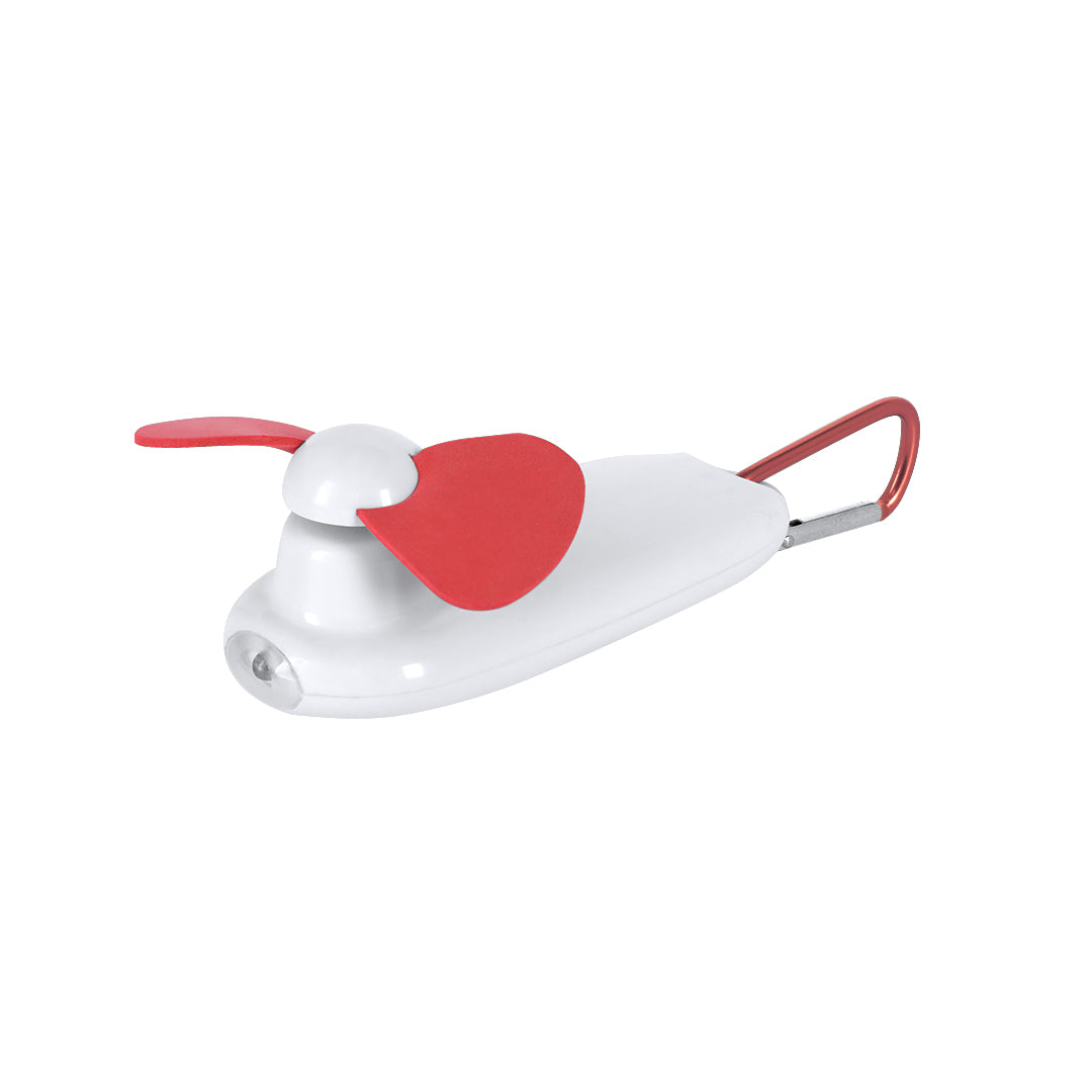 Ventilador Portátil Ticsy com Lanterna LED e Mosquetão