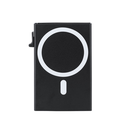 Alfek - Porta-cartões em Alumínio com Suporte Magsafe