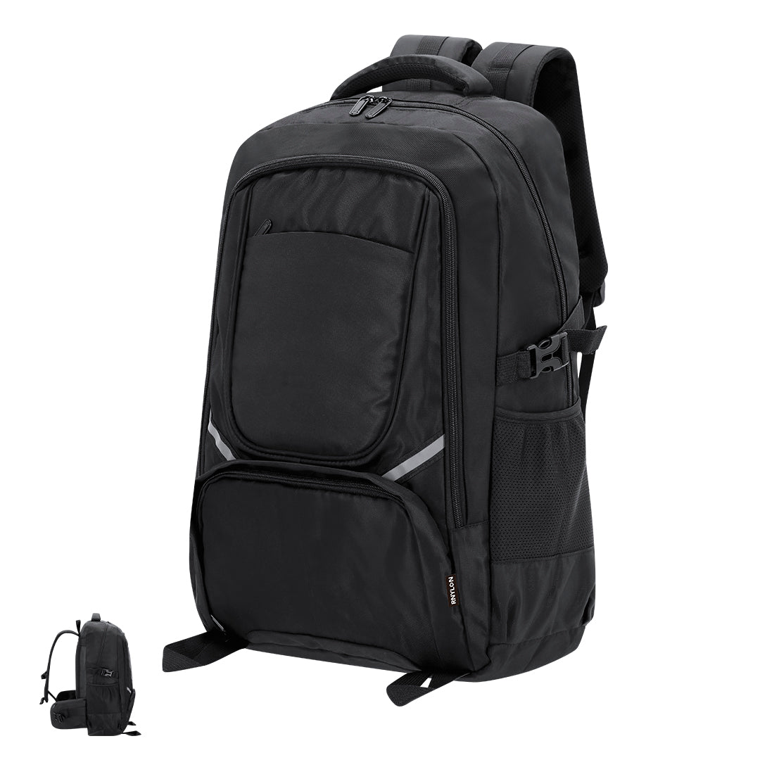 Mochila Zurut em Nylon Reciclado com Bolsos e Ajustes