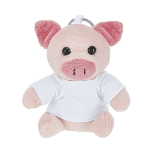 Chaveiro Porquinho de Peluche Personalizável