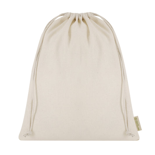 Bolsa em Algodão Reciclado com Cordões Ajustáveis