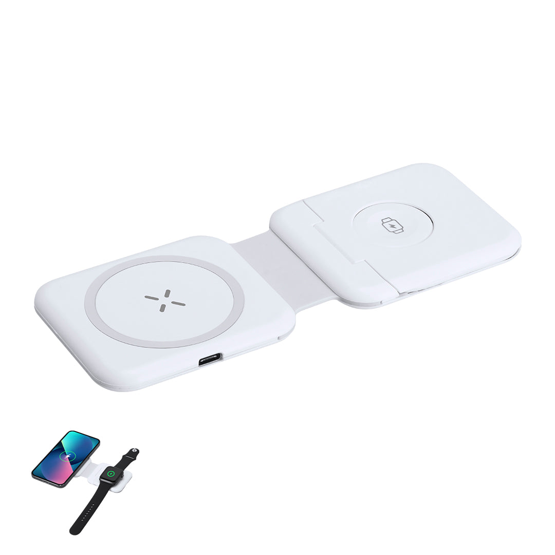 Carregador Multicarga Sem Fios 3 em 1 Vardar 15W