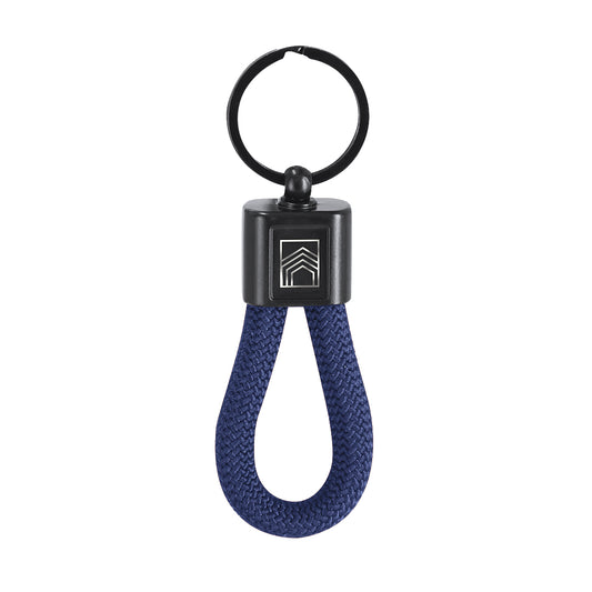 Llavero Elegante com Cordão e Peça Metalizada