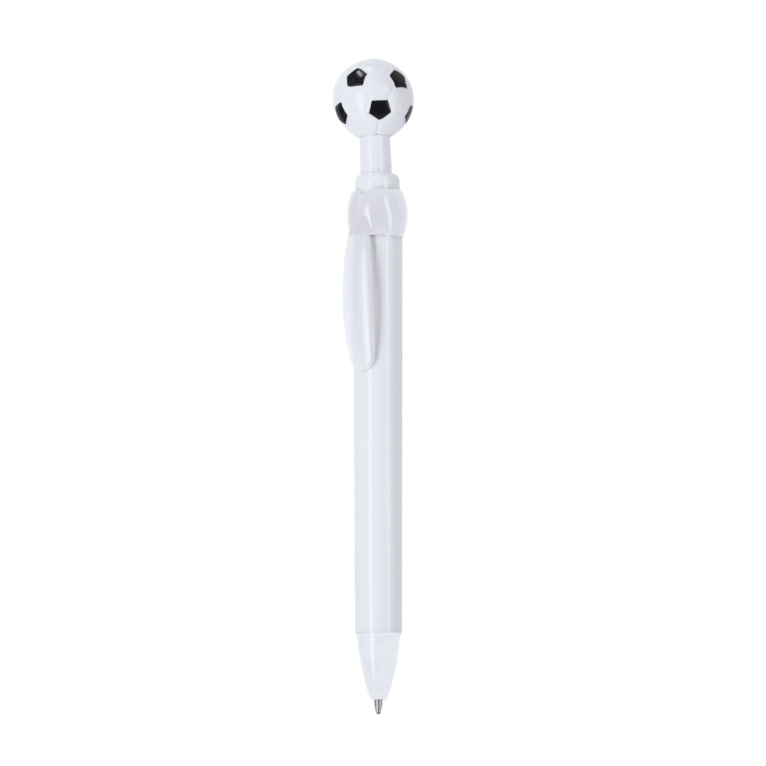 Caneta Seeker com Design de Bola de Futebol e Tinta Azul