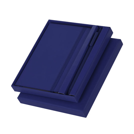 Set Elegante de Bloco de Notas e Caneta PU