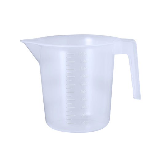 Jarra Medidora Transparente 1L com Asa e Medidor