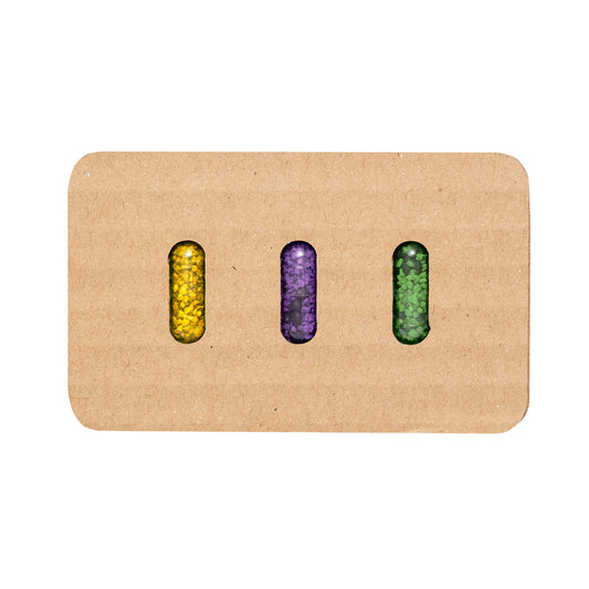 Kit de cápsulas com sementes de lavanda, funcho e endro