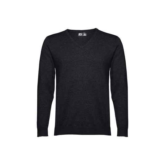 Pullover THC MILAN com decote em V para homem, algodão e poliamida